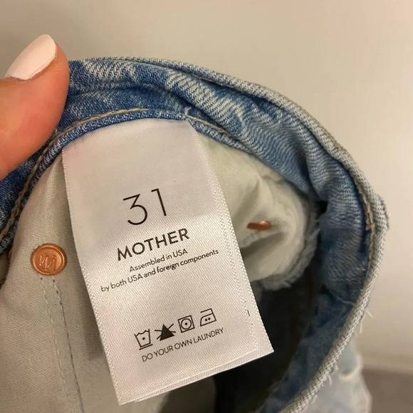 MOTHER  Superior Jeans The Scrapper Ankle Bless You, Again! Size 31 - Picture 8 of 11
